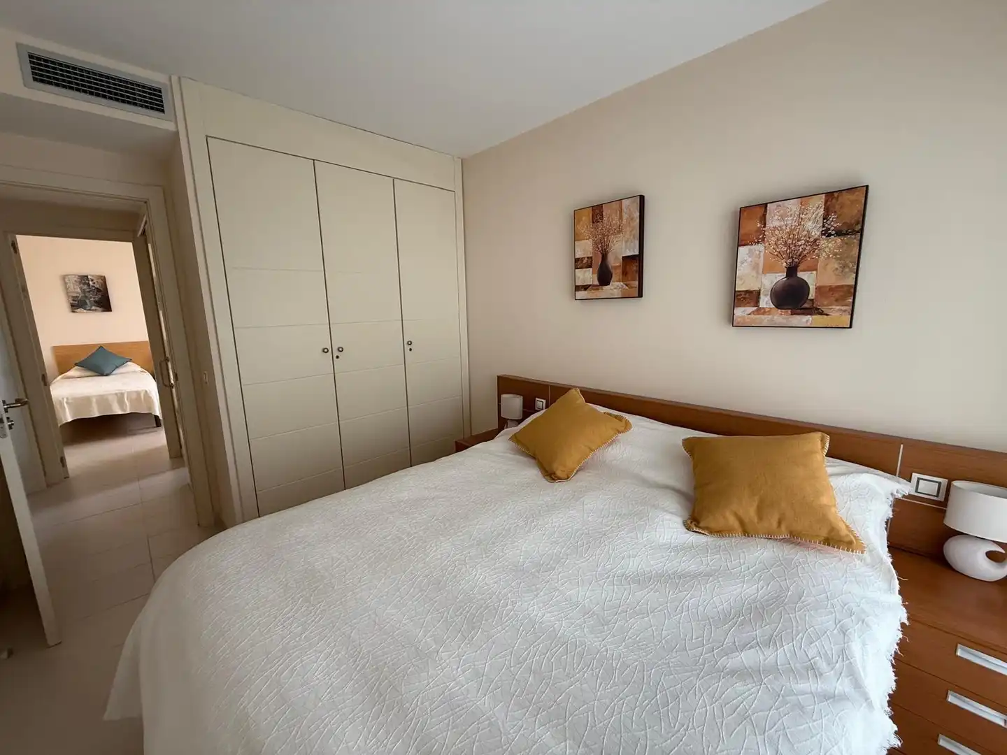 Bedroom of Flat for rent in Benidorm  with Air Conditioner, Heating and Private garden