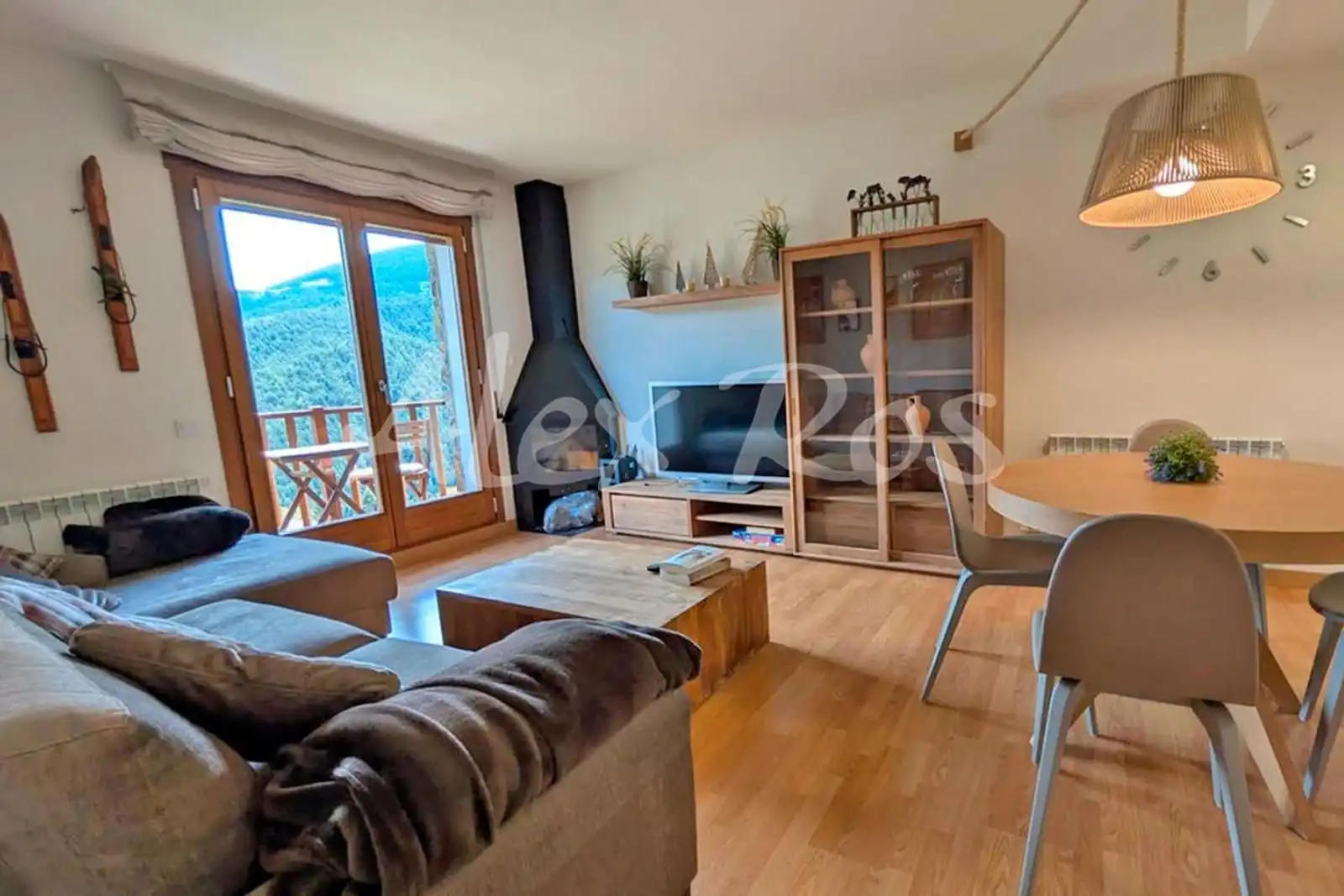 Wohnzimmer von Wohnung zum Verkauf in Alp mit Heizung, Terrasse und Abstellraum
