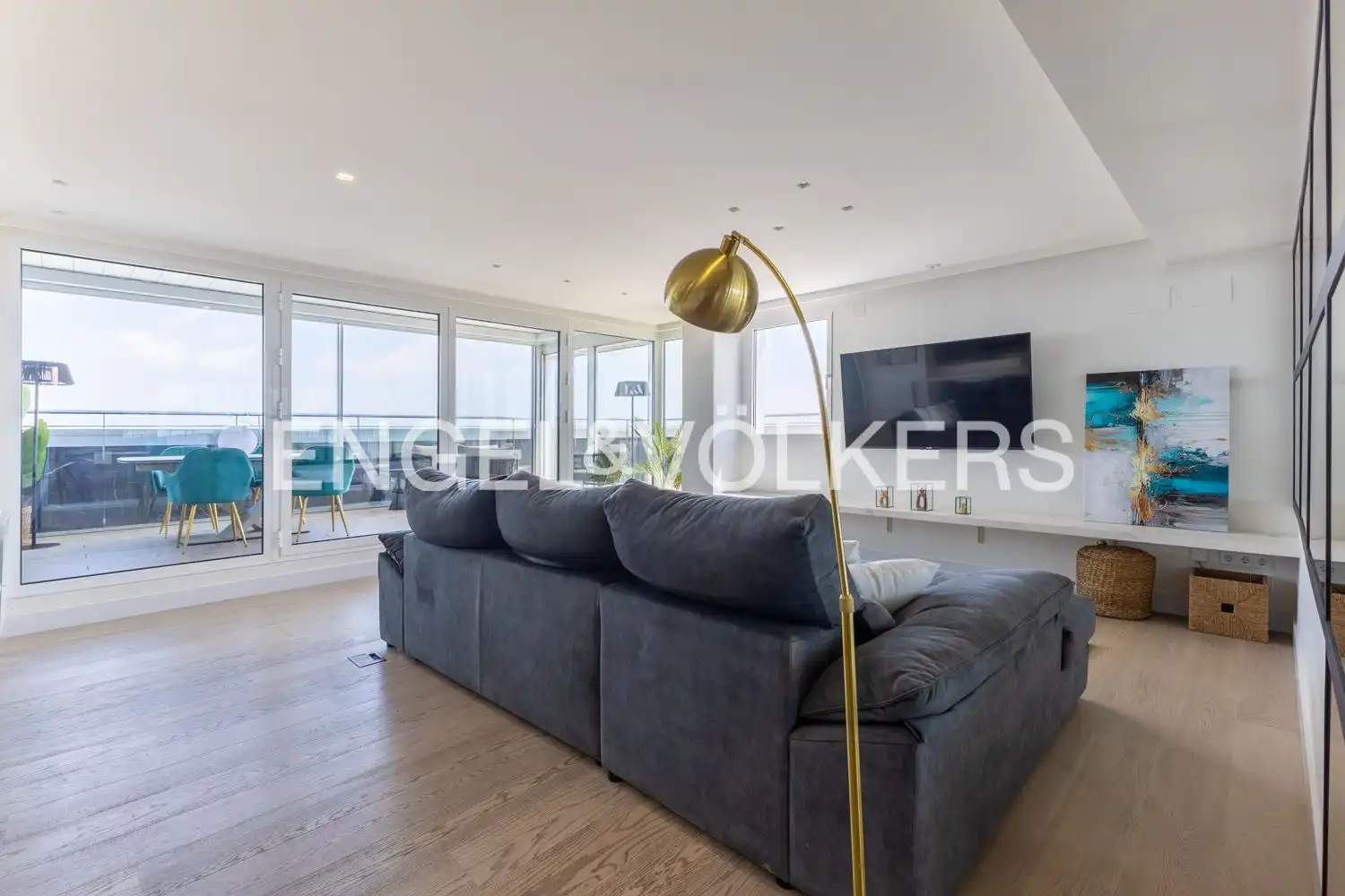 Sala de estar de Ático en venta en Camins al Grau