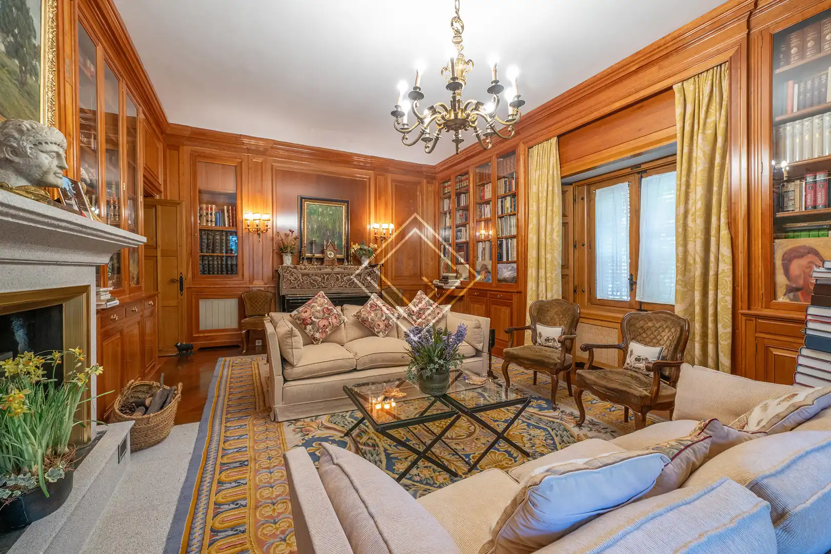 Sala de estar de Casa o chalet en venta en Madrid con Calefacción, Jardín privado y Terraza