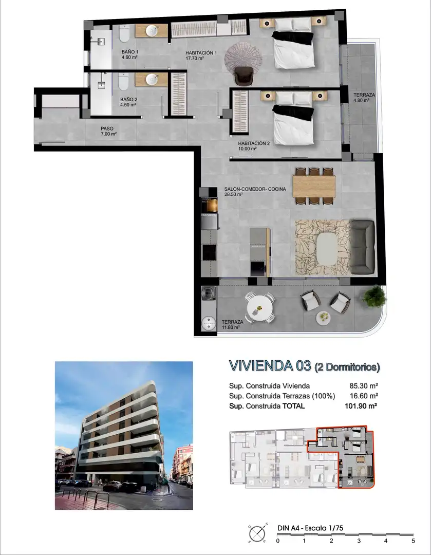 Apartamento con ascensor en venta en Santa Pola ciudad, imagen 10