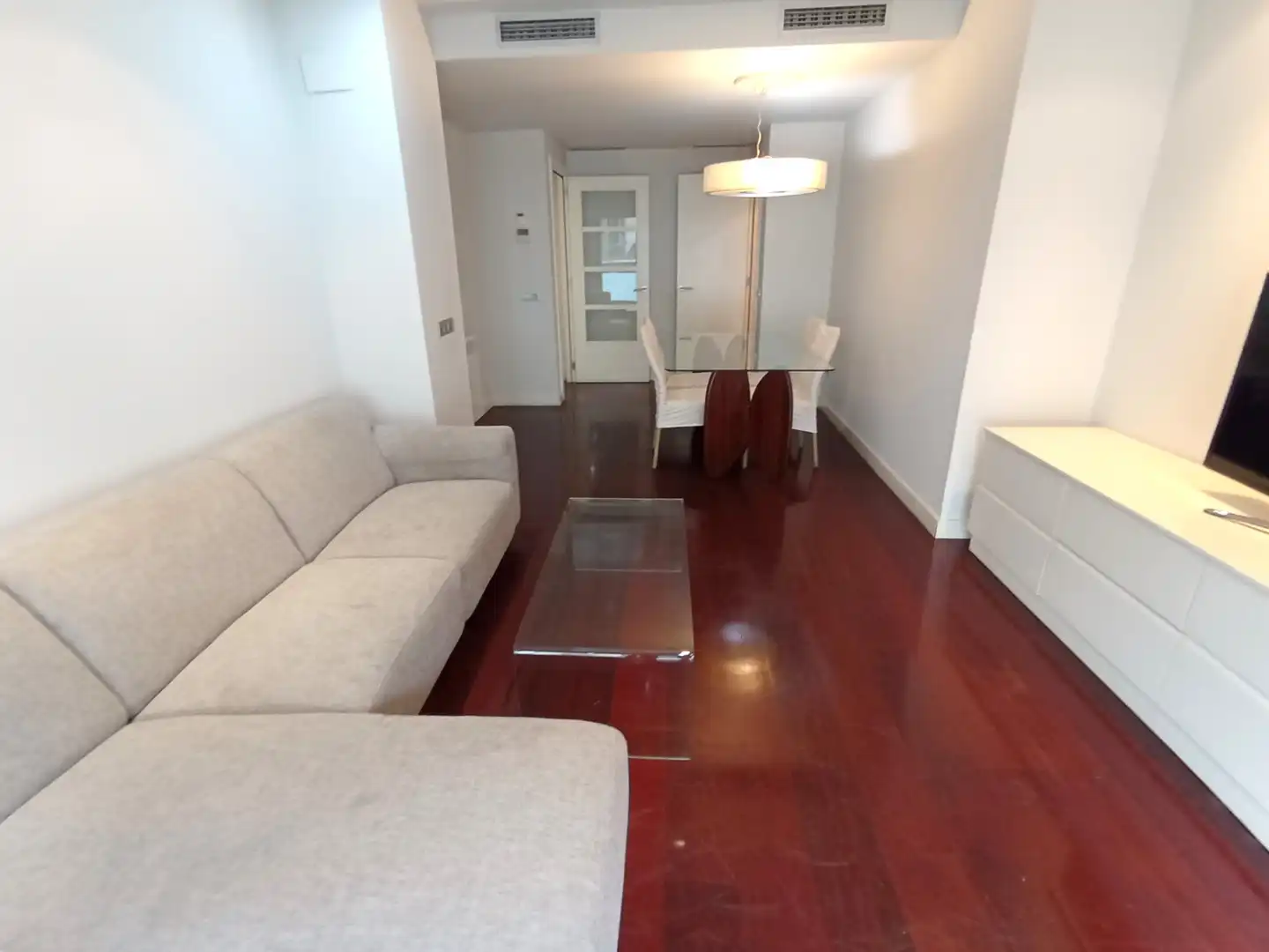Sala de estar de Piso en venta en Barcelona con Aire acondicionado, Calefacción y Parquet