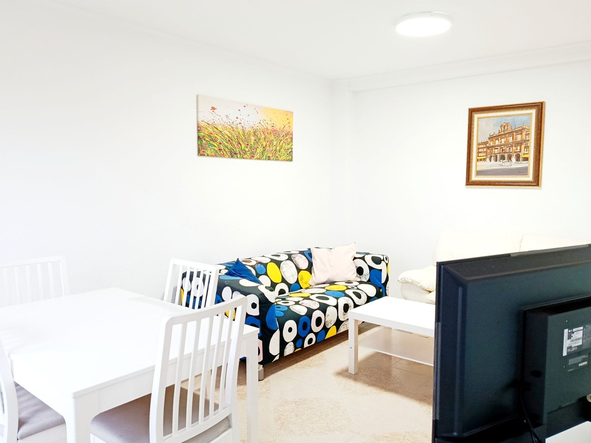 Sala d'estar de Pis de lloguer en Salamanca Capital amb Calefacció, Moblat i Rentadora