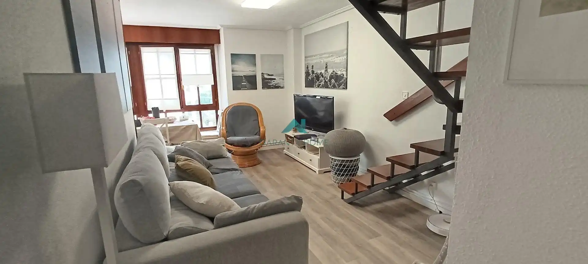Sala de estar de Ático de alquiler en Noja