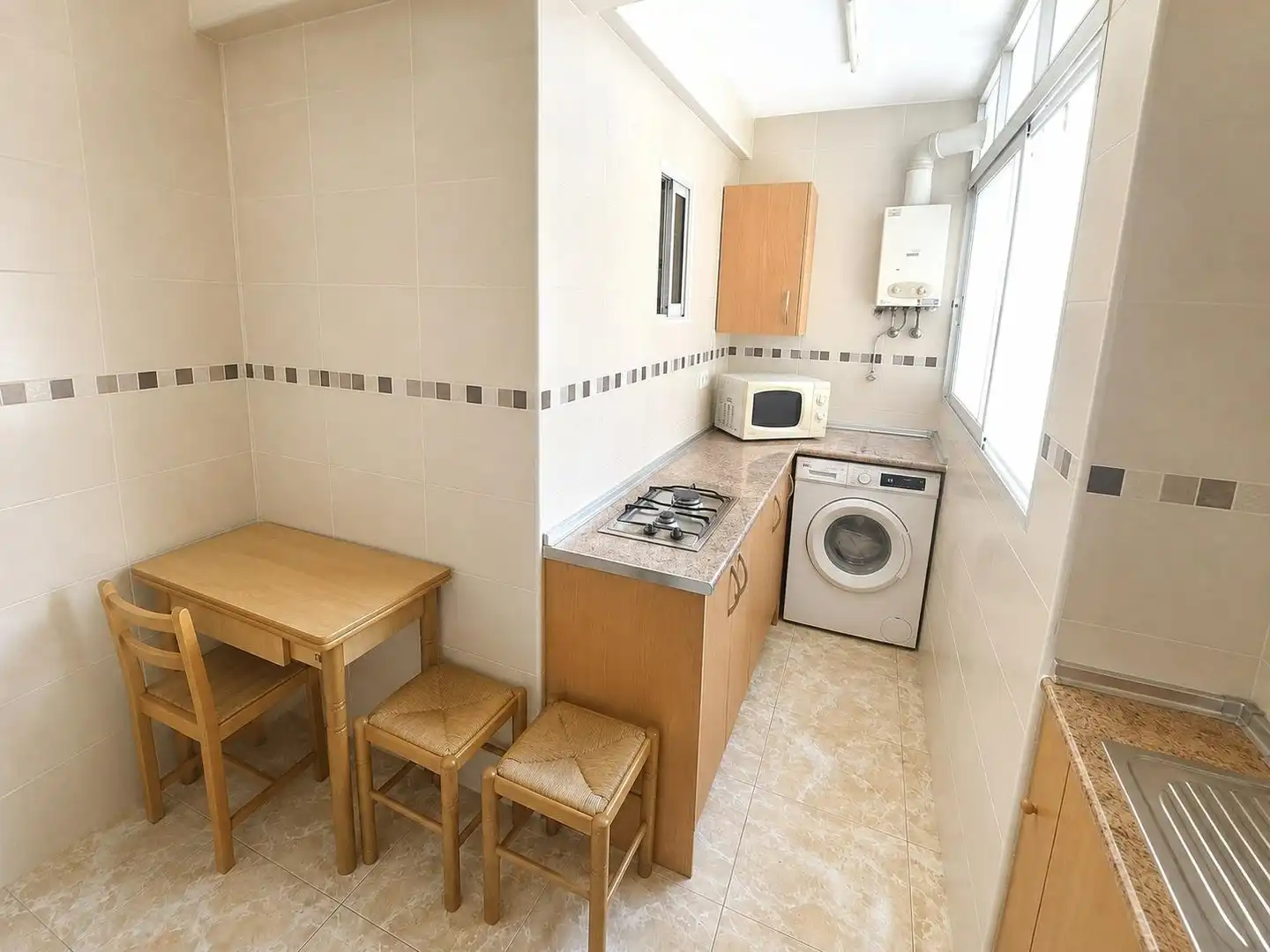 Kitchen of Flat for rent in Málaga  with Terrace and Furnished
