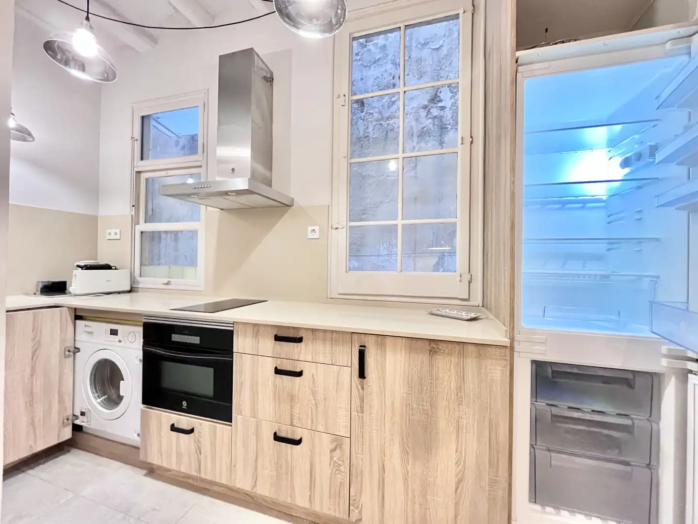 Cocina de Piso en venta en Barcelona con Aire acondicionado, Parquet y Amueblado