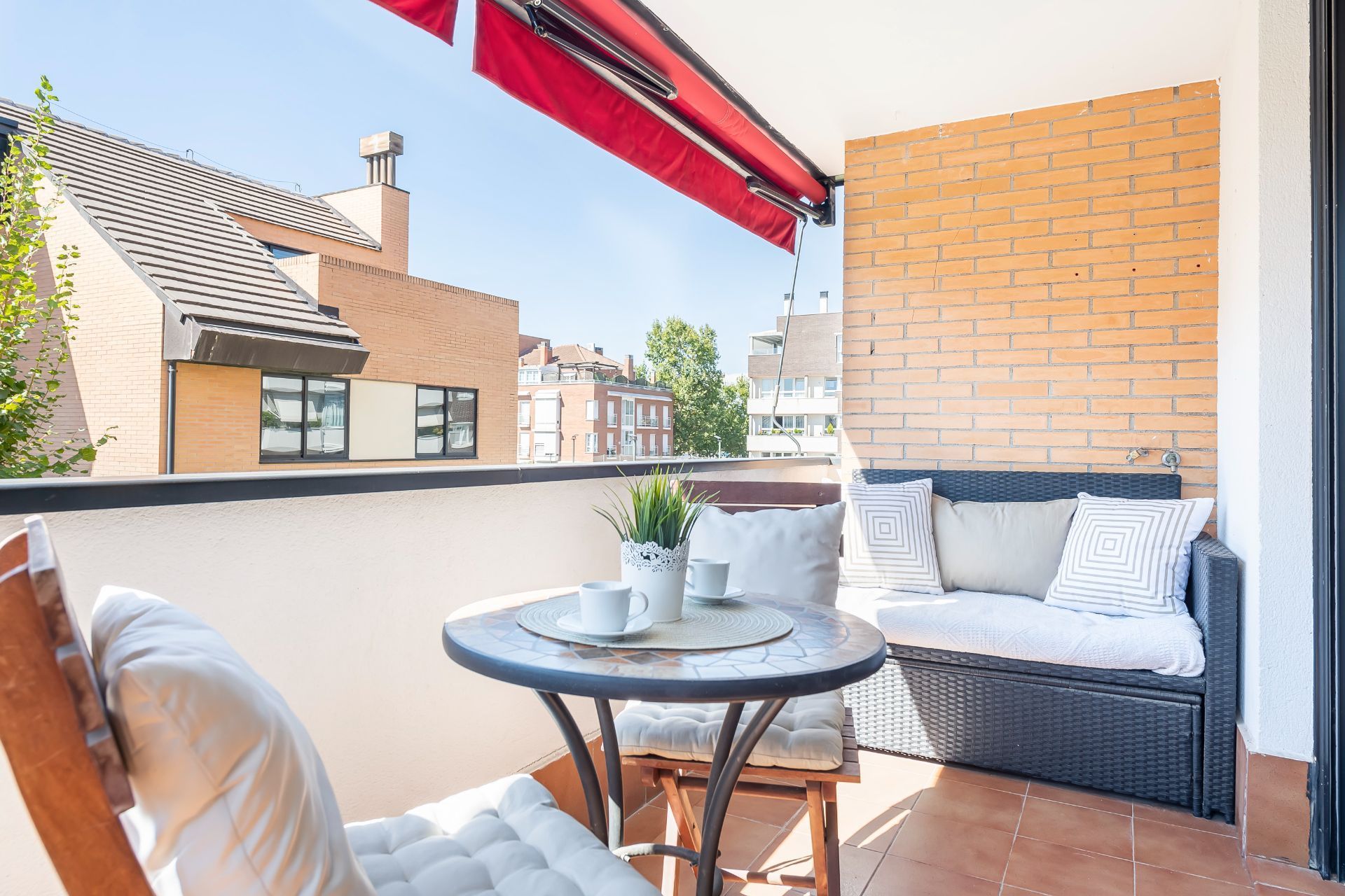 Balcony of Flat for sale in  Madrid Capital  with Air Conditioner, Heating and Terrace