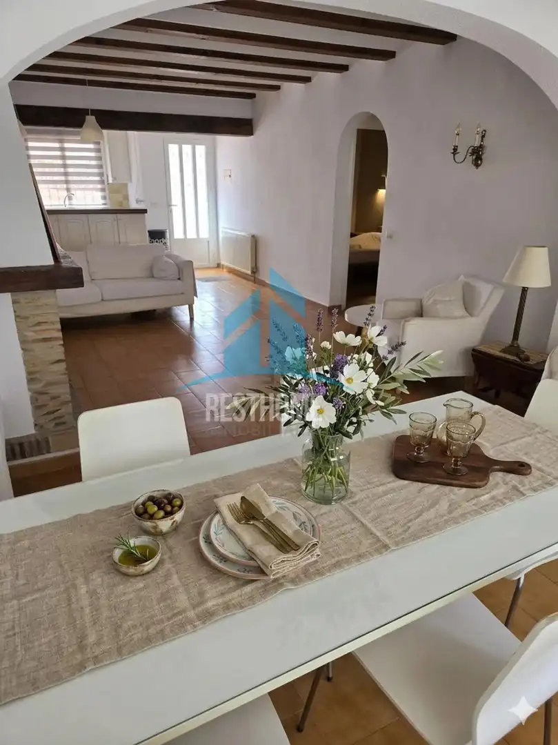 Comedor de Casa adosada en venta en Moraira con Aire acondicionado, Jardín privado y Terraza
