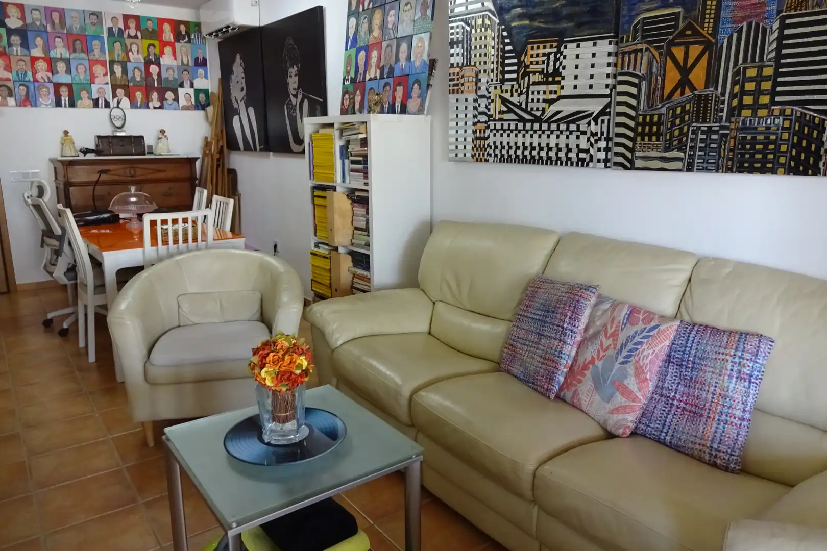 Wohnzimmer von Wohnungen zum Verkauf in Vera mit Klimaanlage, Heizung und Terrasse