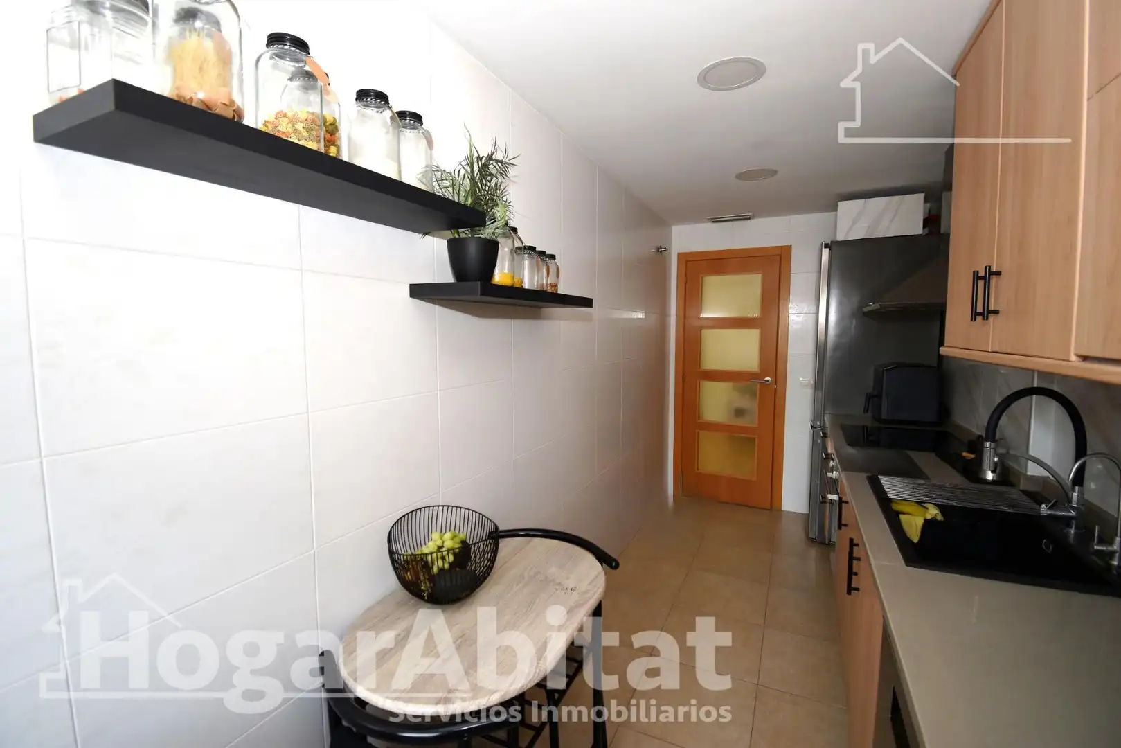 Küche von Wohnung zum Verkauf in Burriana / Borriana mit Parkett, Möbliert und Balkon