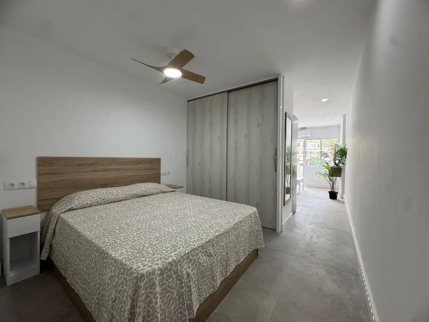 Schlafzimmer von Wohnung zur Miete in San Bartolomé de Tirajana mit Klimaanlage und Terrasse