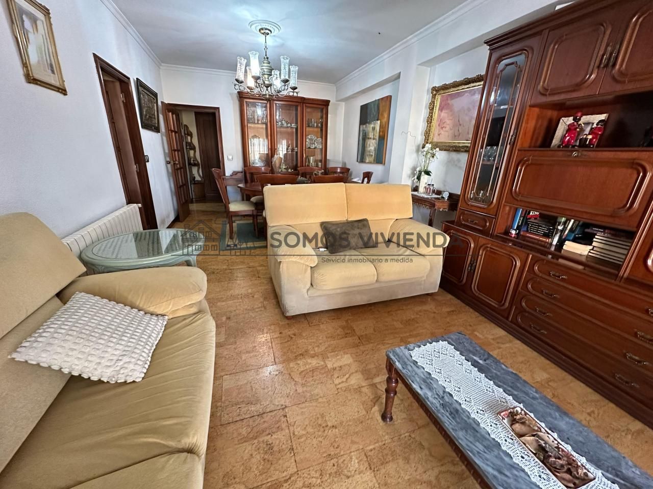 Living room of Flat for sale in Ourense Capital   with Heating and Furnished