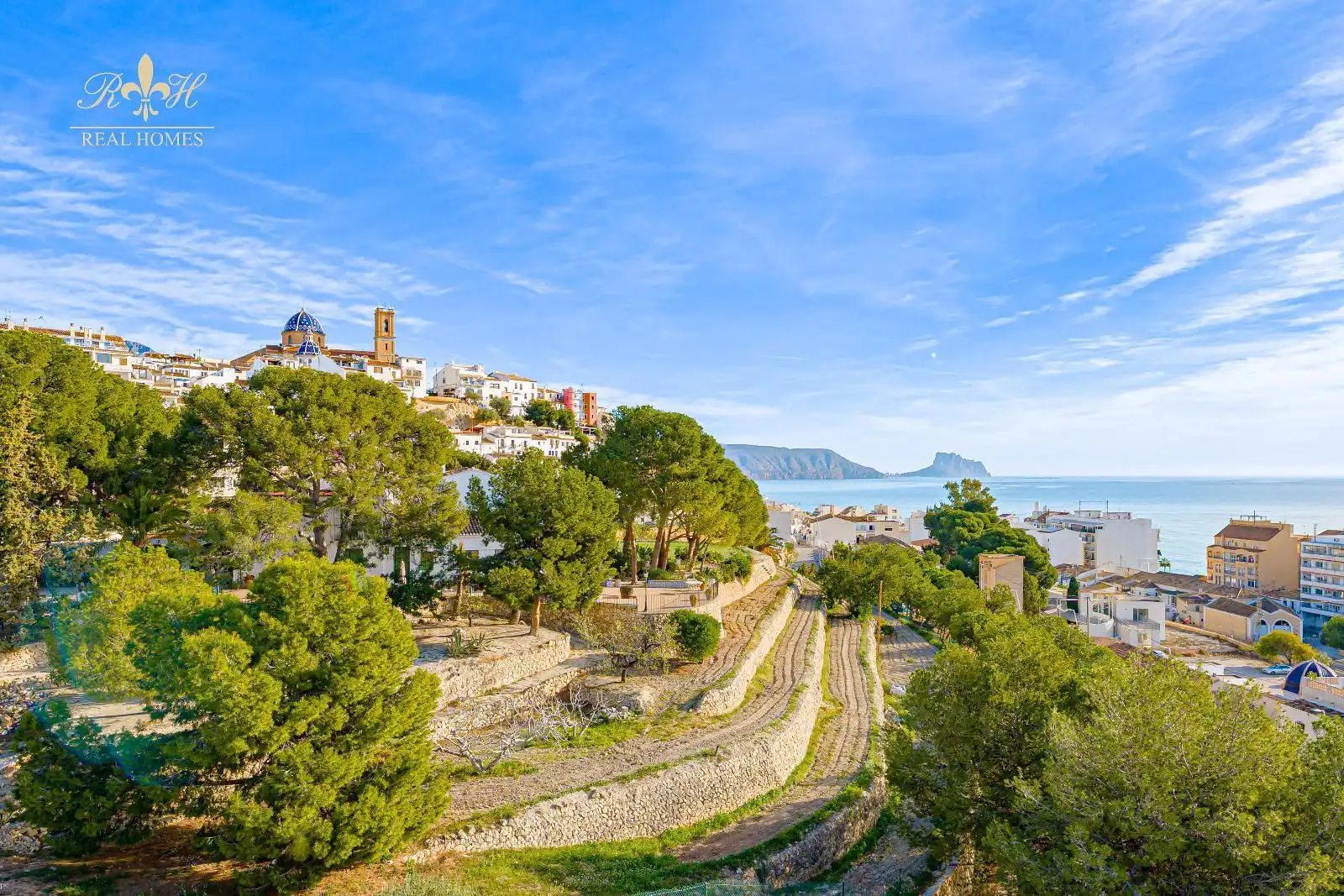 Außenansicht von Dachboden zum Verkauf in Altea mit Klimaanlage, Heizung und Schwimmbad