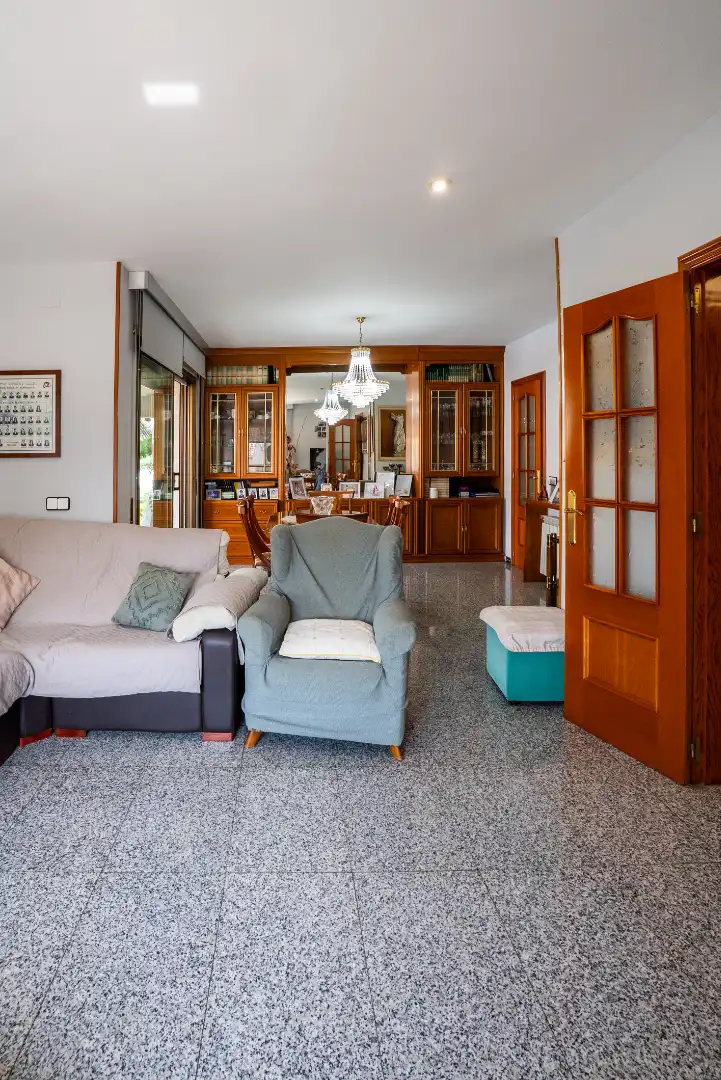 Sala d'estar de Casa o xalet en venda en Vallmoll amb Calefacció, Jardí privat i Terrassa