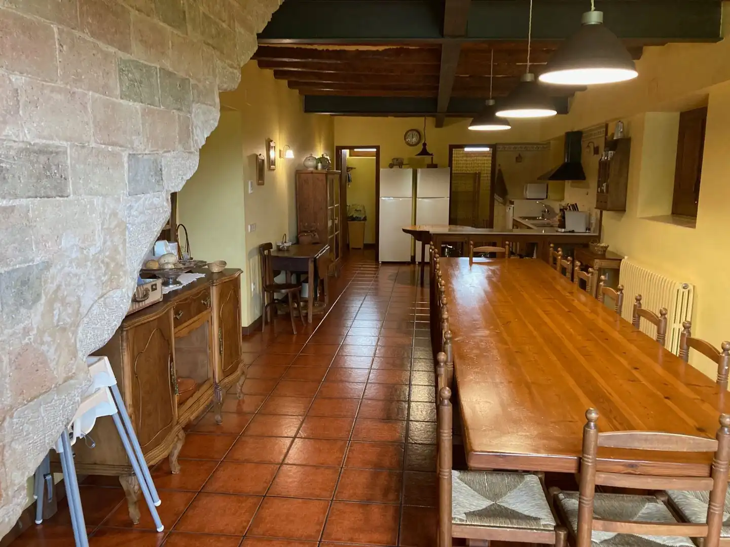 Cuina de Casa o xalet en venda en Vilanova de Bellpuig amb Calefacció, Jardí privat i Piscina