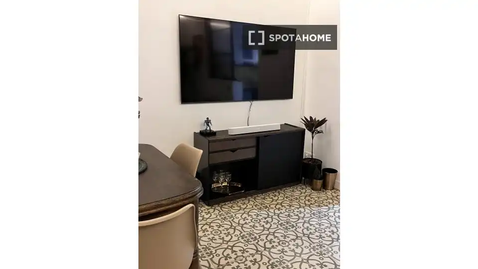 Sala d'estar de Apartament per a compartir en Barcelona amb Aire condicionat, Calefacció i Terrassa