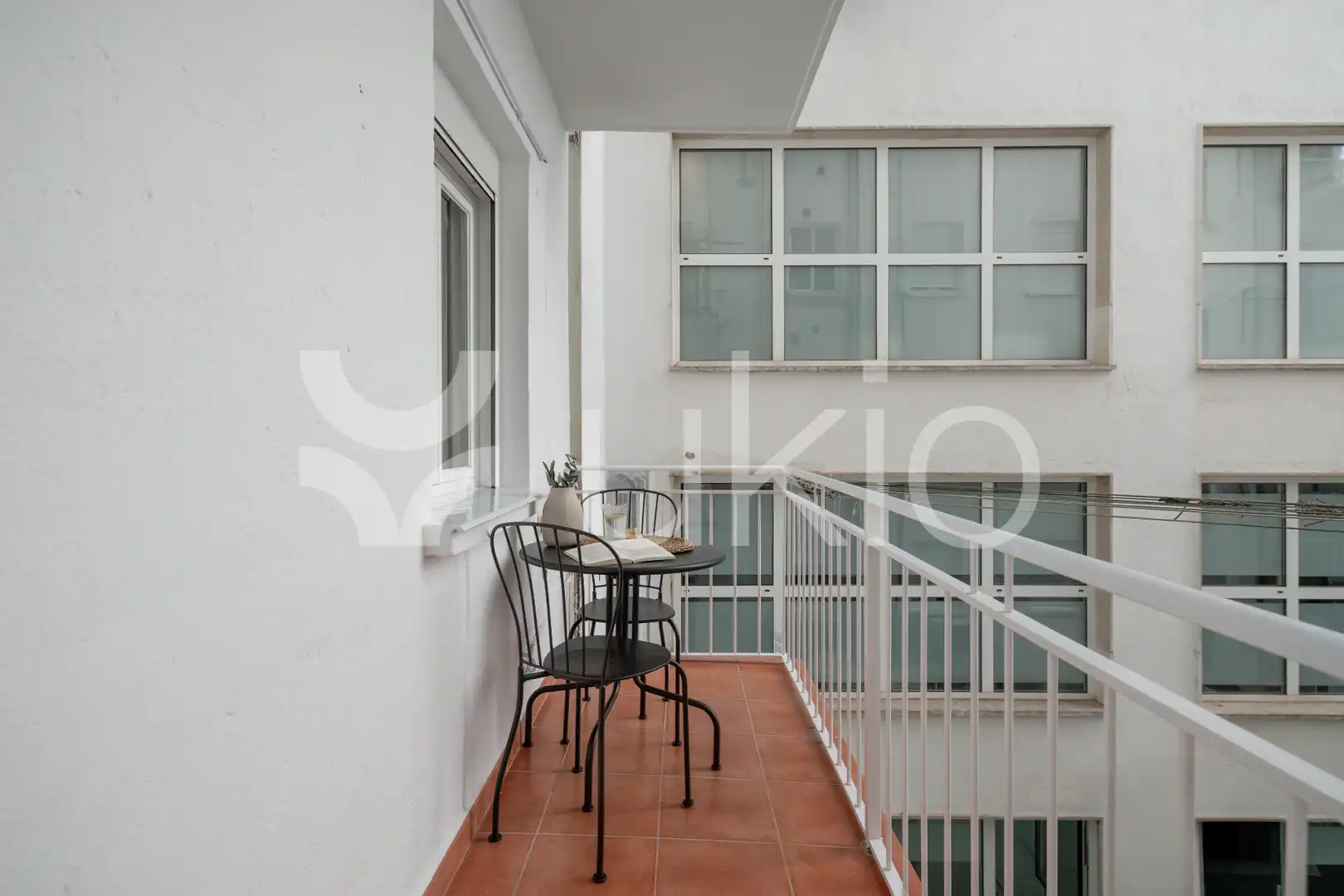 Terraza de Apartamento de alquiler en Madrid con Aire acondicionado, Calefacción y Amueblado