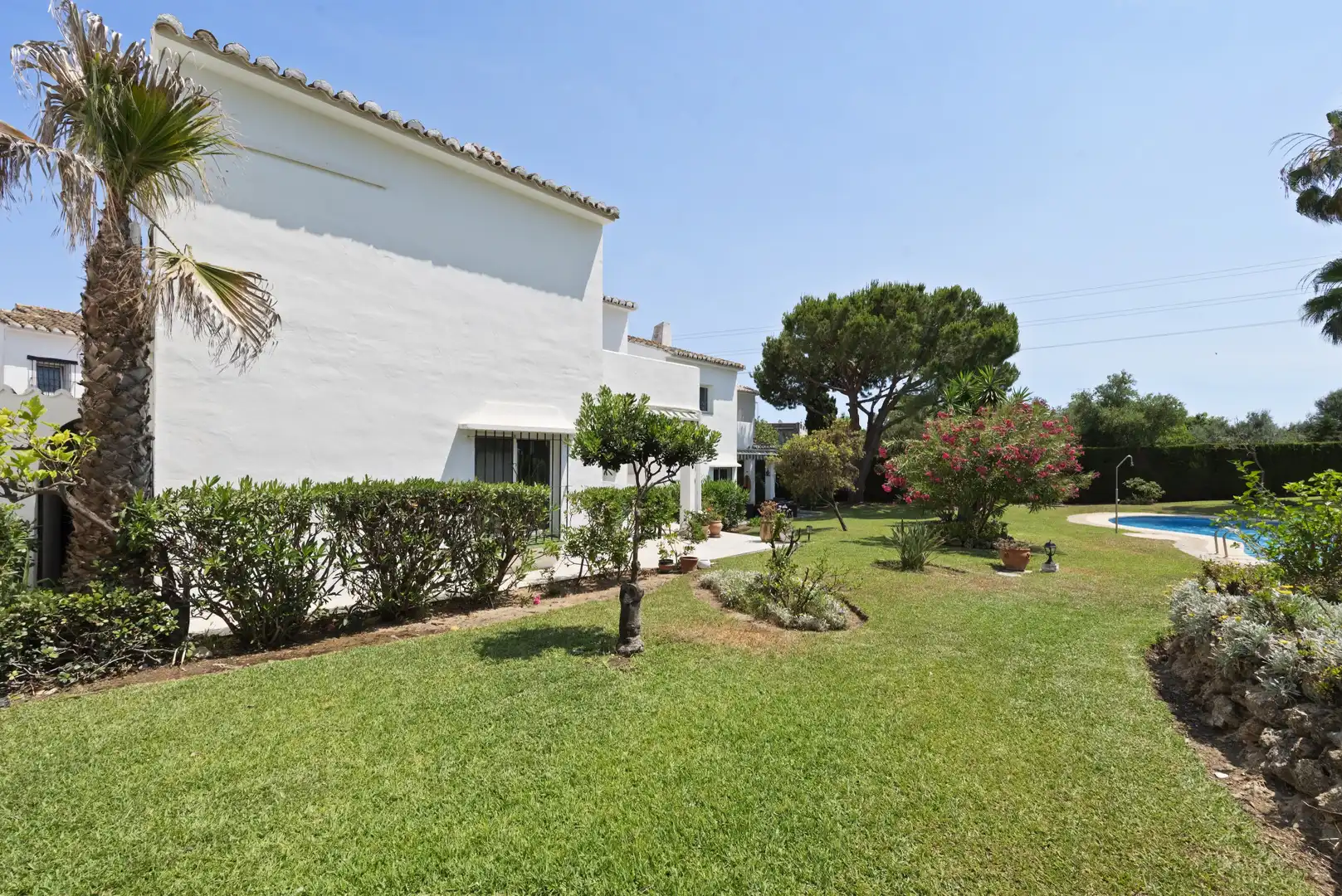 Jardí de Casa o xalet en venda en Mijas amb Aire condicionat, Terrassa i Piscina