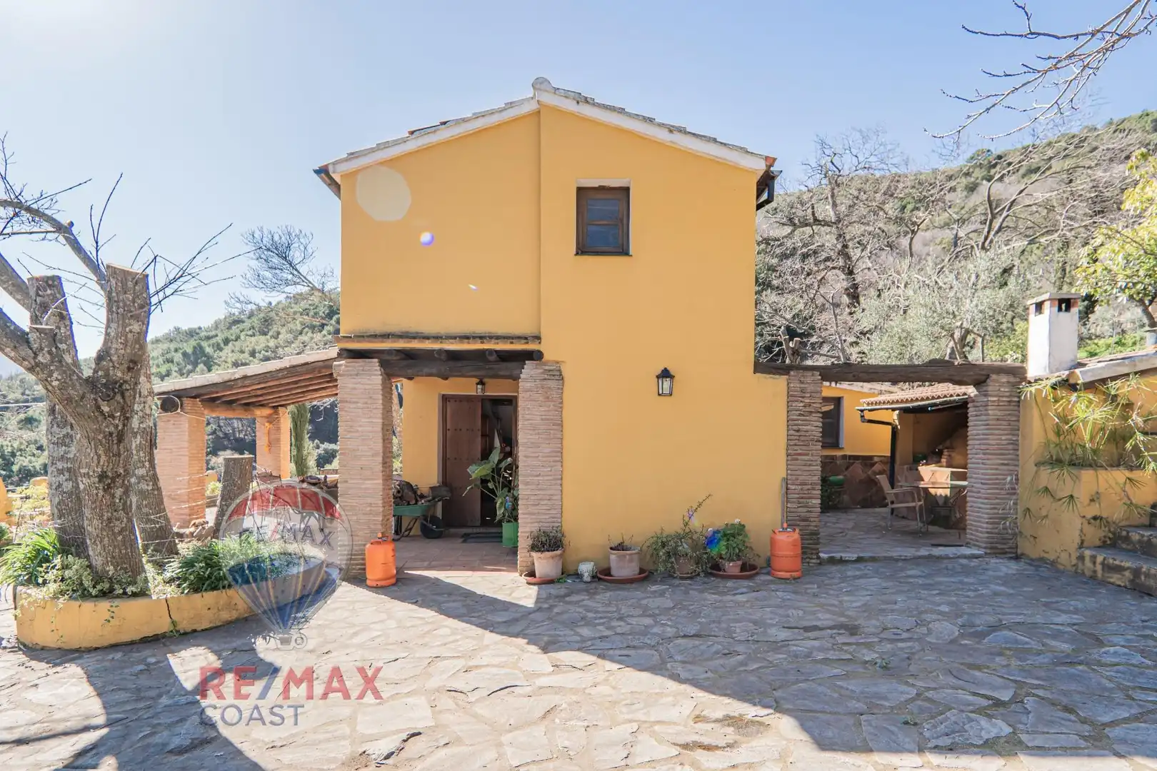 Vista exterior de Finca rústica en venta en Jubrique con Jardín privado, Terraza y Piscina