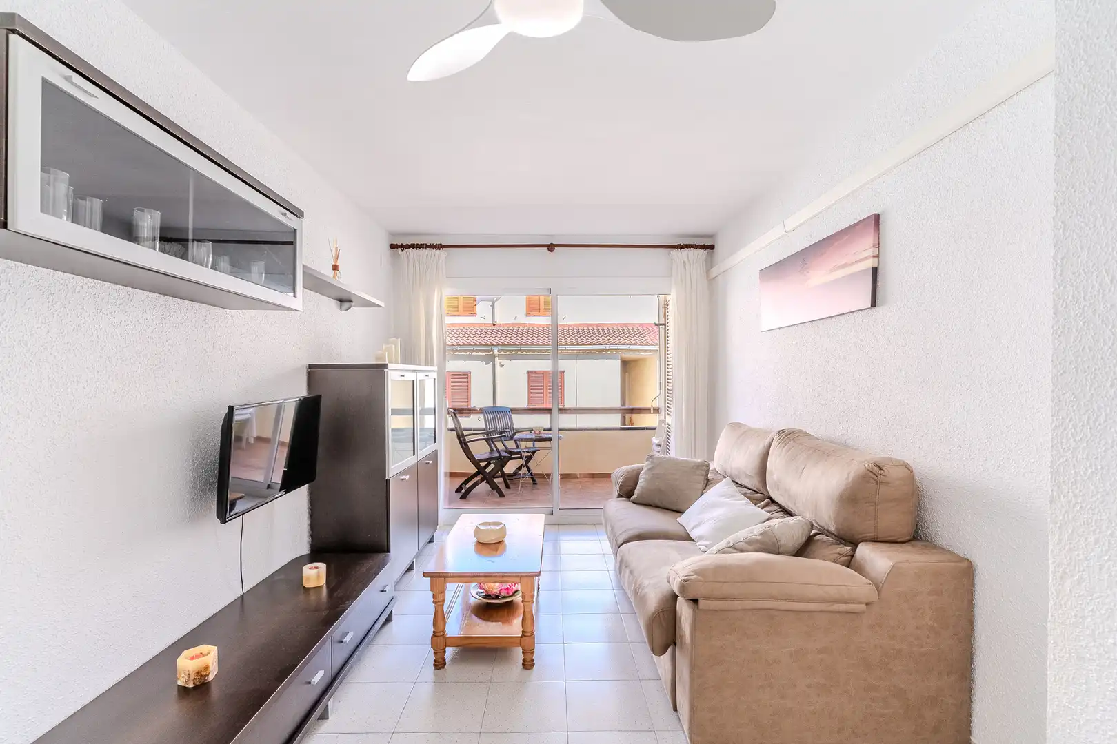 Sala de estar de Piso en venta en Alcanar con Aire acondicionado, Calefacción y Terraza