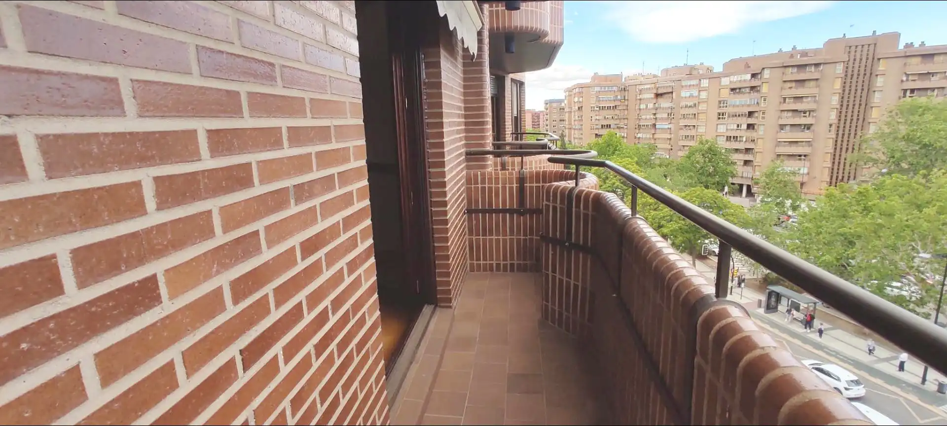 Terraza de Piso de alquiler en Zaragoza con Aire acondicionado, Calefacción y Parquet