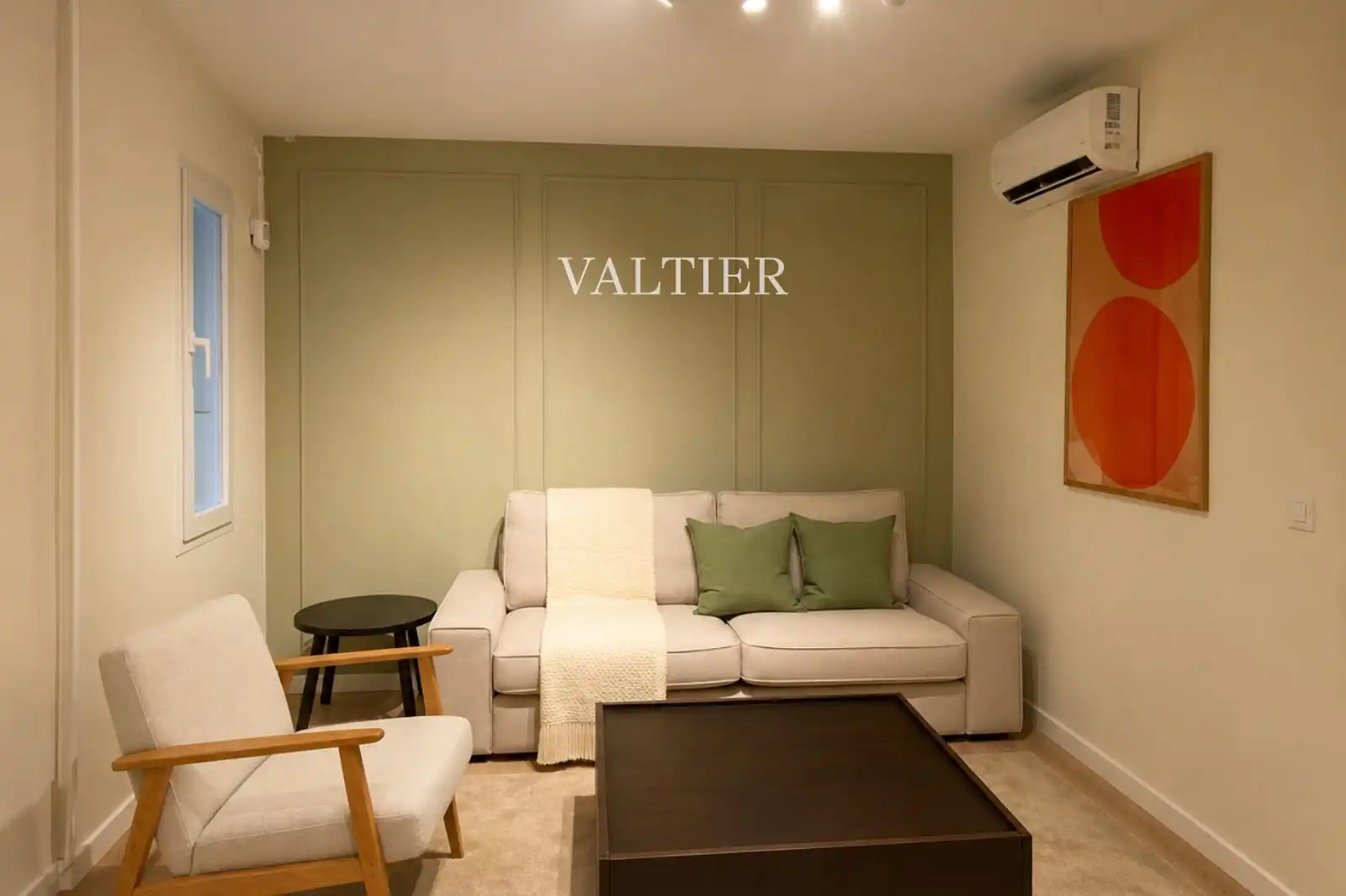 Sala de estar de Piso de alquiler en Madrid con Aire acondicionado, Calefacción y Amueblado