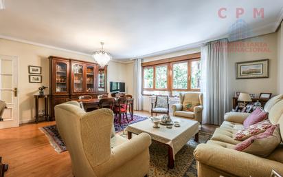 Sala d'estar de Pis de lloguer en  Madrid Capital amb Aire condicionat, Calefacció i Parquet