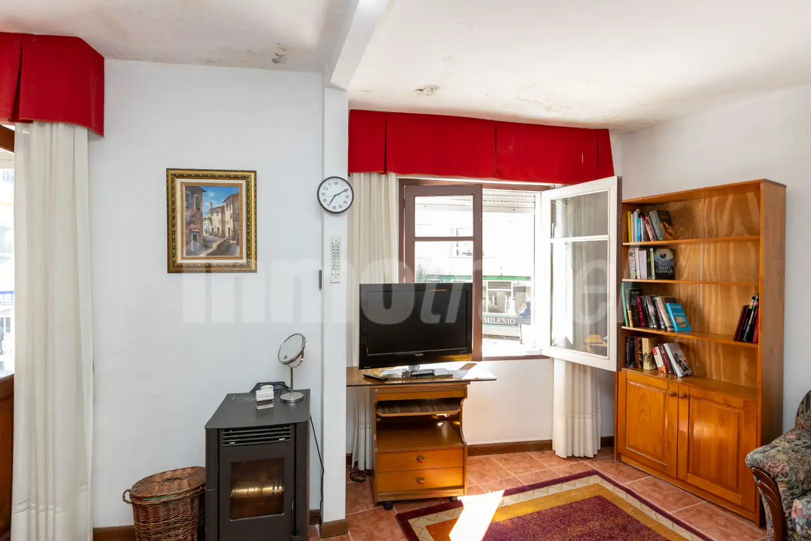 Sala d'estar de Casa adosada en venda en Sanxenxo amb Terrassa, Moblat i Forn