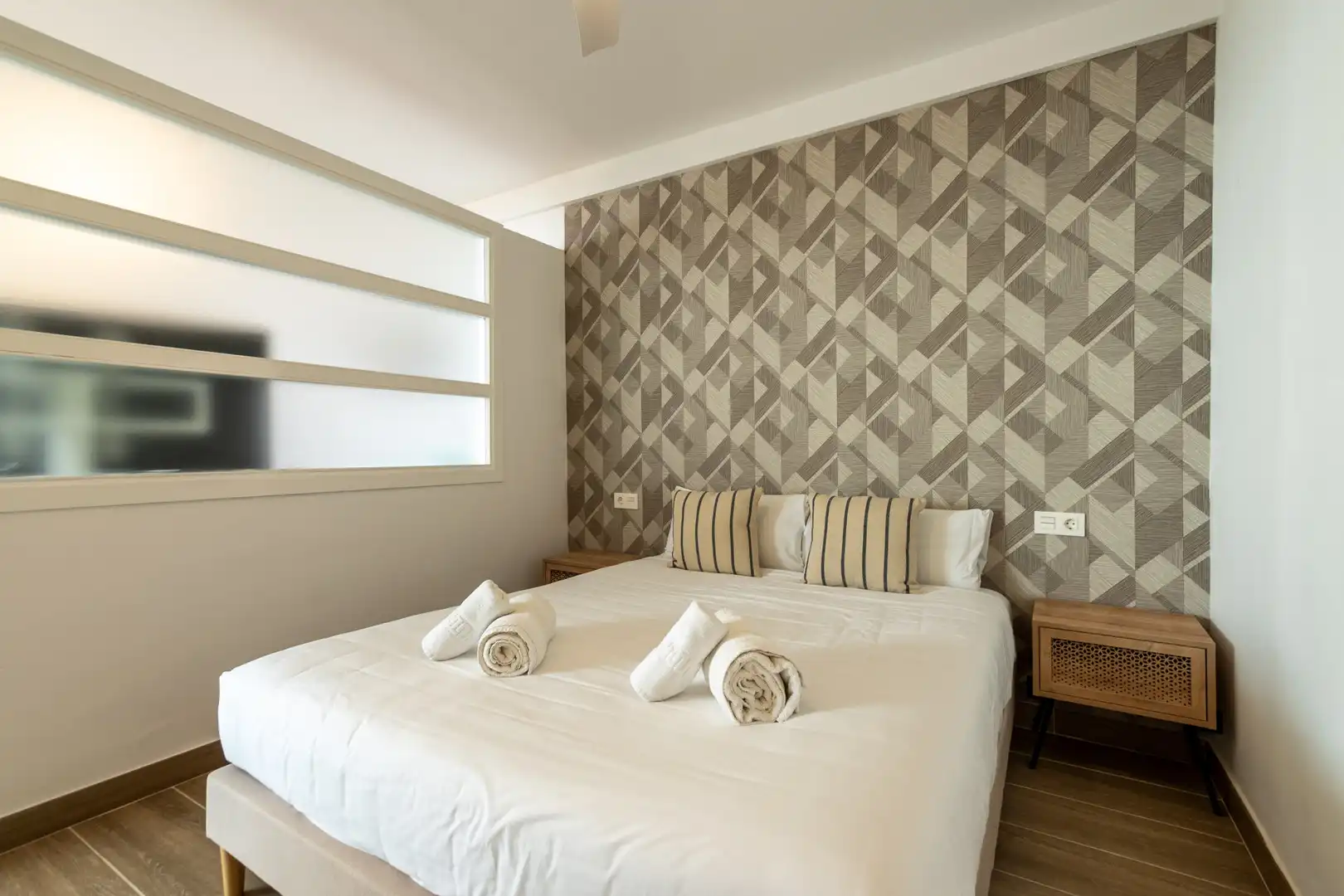 Habitación de Apartamento de alquiler en Marbella con Aire acondicionado, Terraza y Amueblado