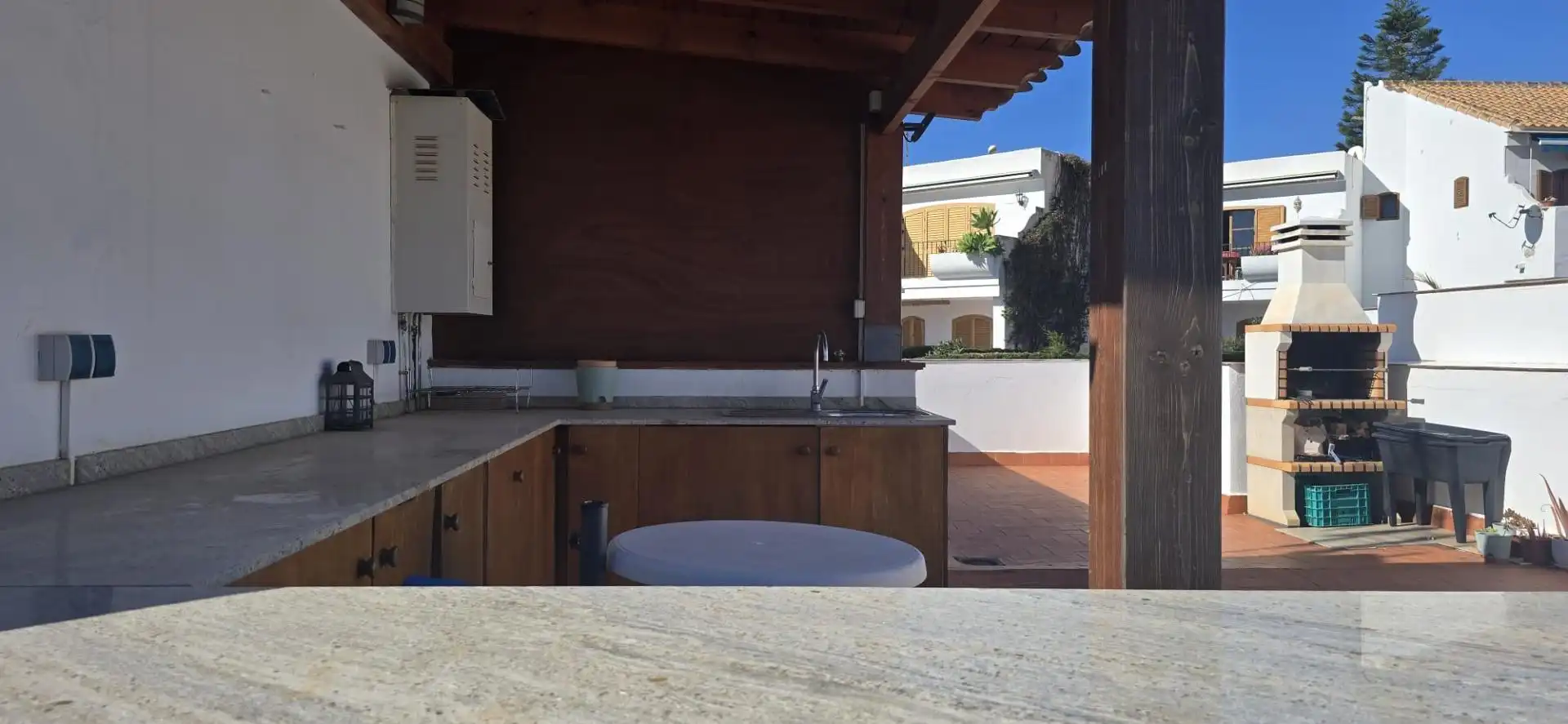 Terrassa de Apartament en venda en Mazarrón amb Aire condicionat, Parquet i Moblat