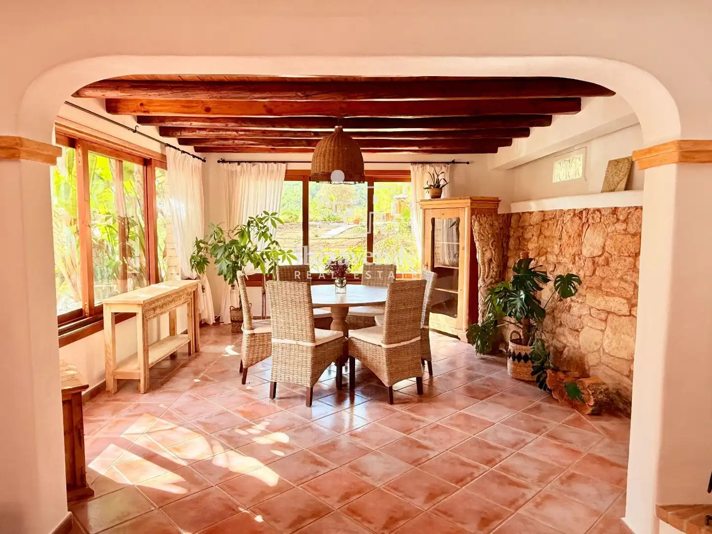 Dining room of Houses for rent in Sant Joan de Labritja  with Air Conditioner, Terrace and Swimming Pool