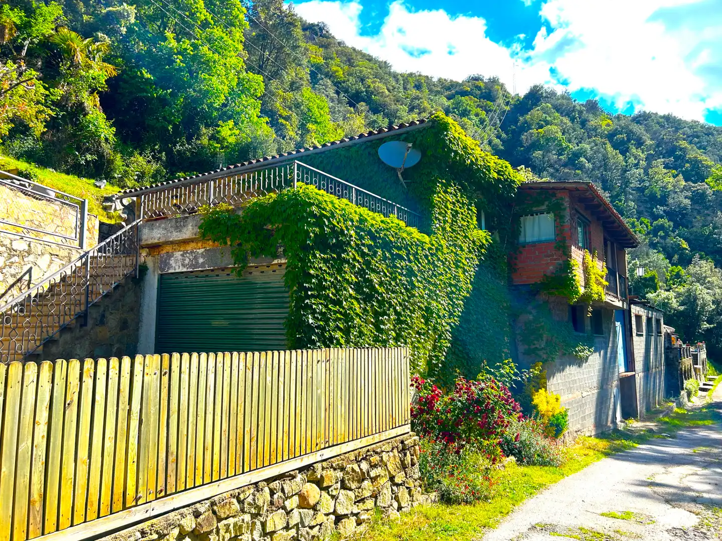 Vista exterior de Casa o chalet en venta en Osor con Calefacción, Jardín privado y Terraza