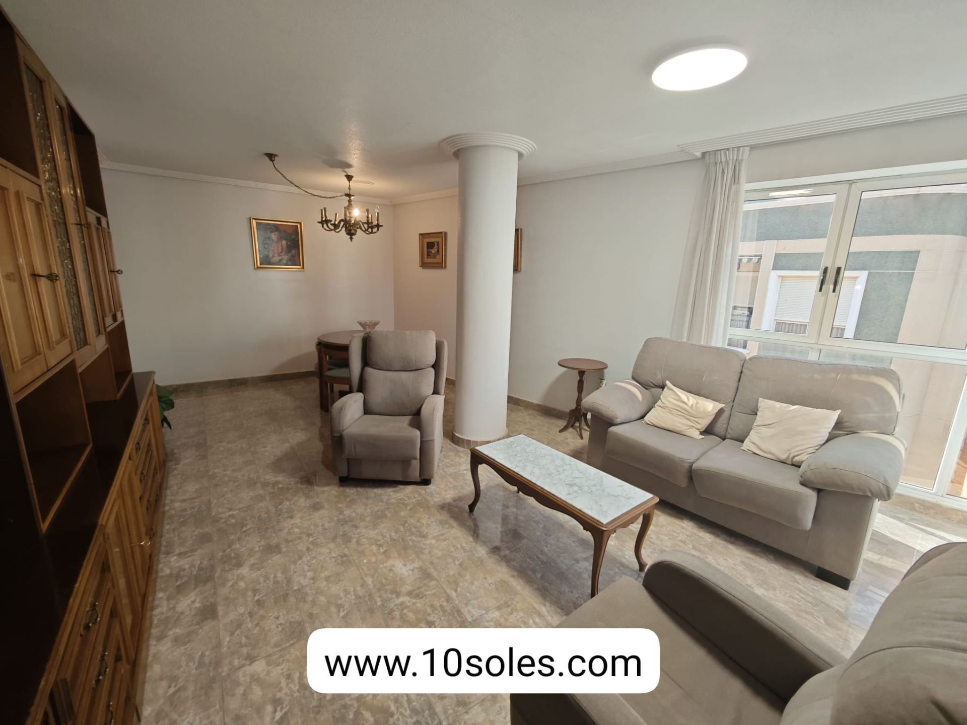 Sala d'estar de Apartament de lloguer en Orihuela amb Aire condicionat, Calefacció i Moblat