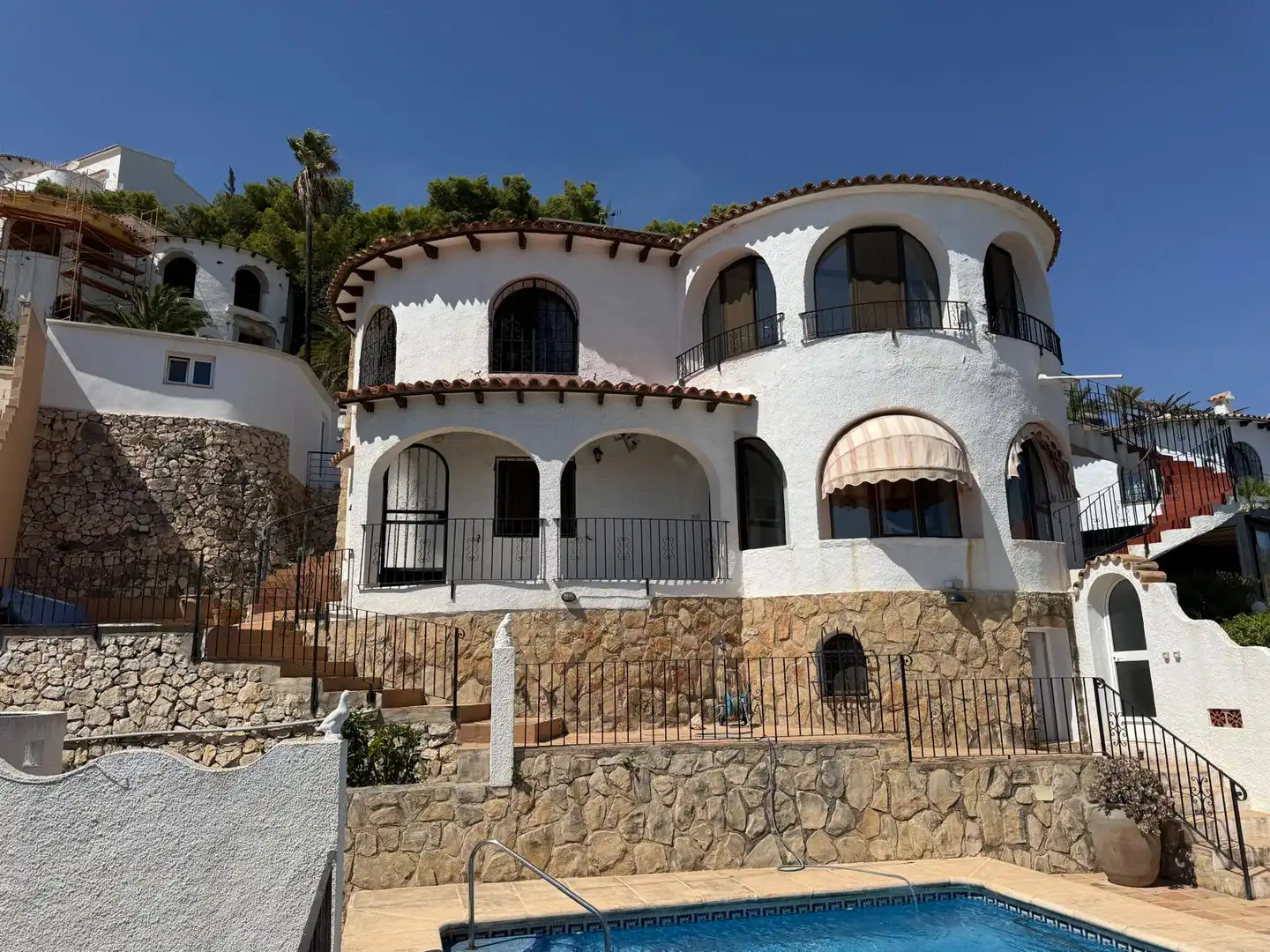 Vista exterior de Casa o xalet en venda en Benissa amb Aire condicionat, Calefacció i Jardí privat