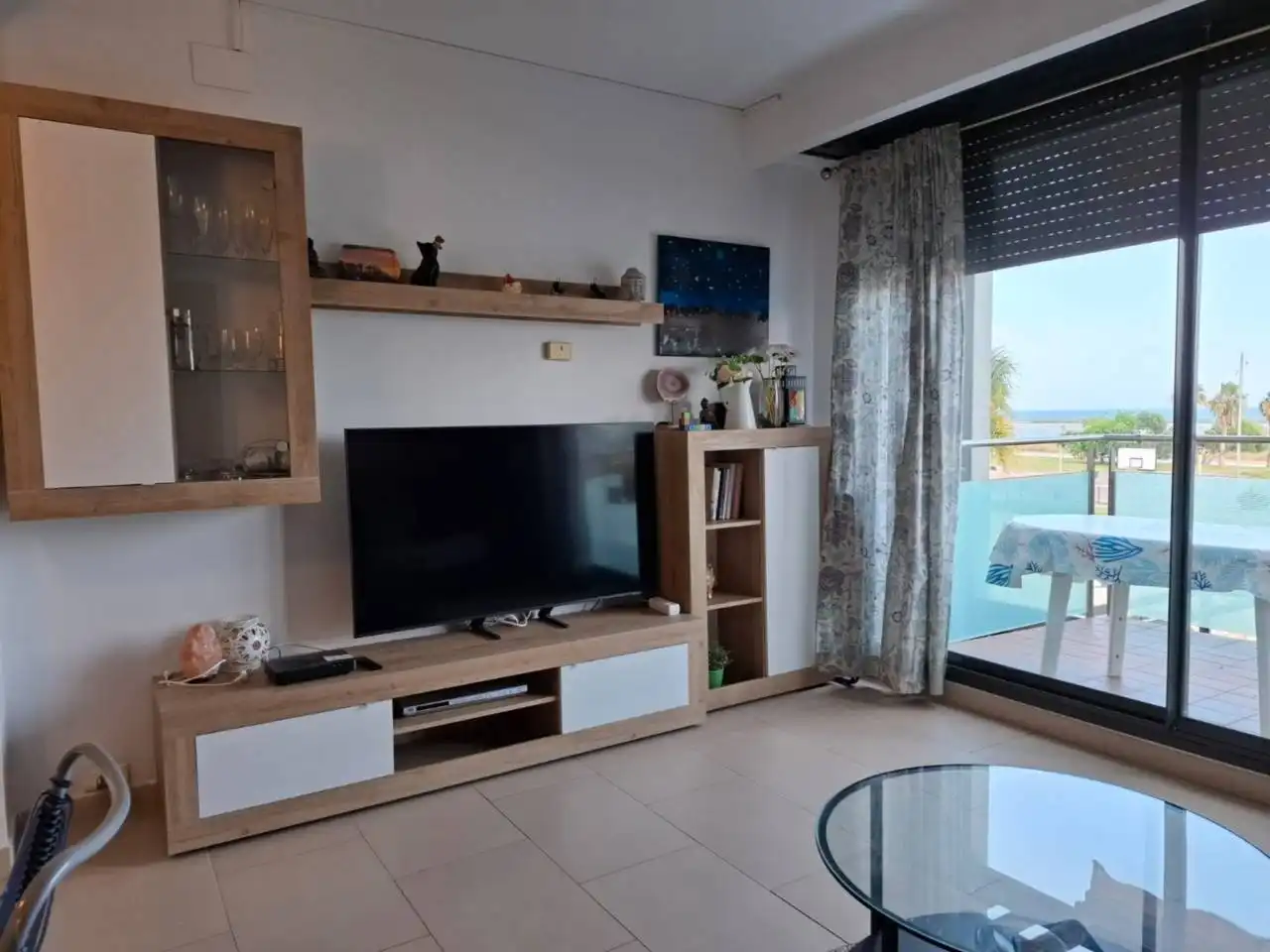 Wohnzimmer von Wohnung zur Miete in Cubelles mit Klimaanlage, Heizung und Terrasse