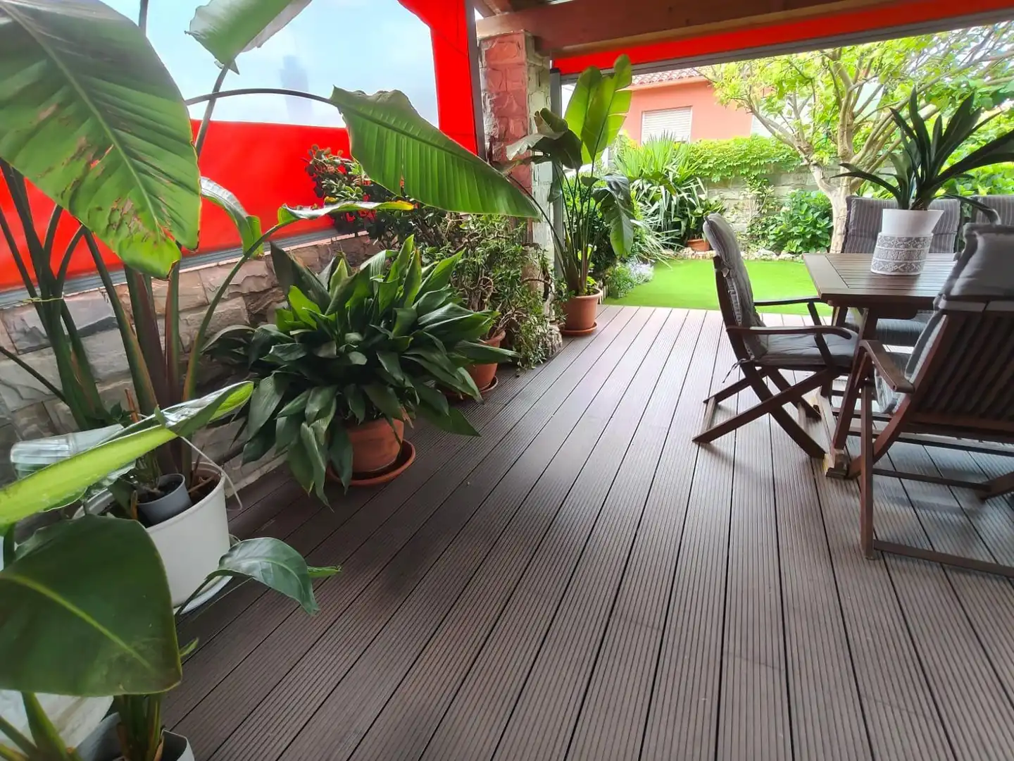 Terrace of Detached homes for sale in Polinyà  with Air Conditioner, Private garden and Parquet flooring