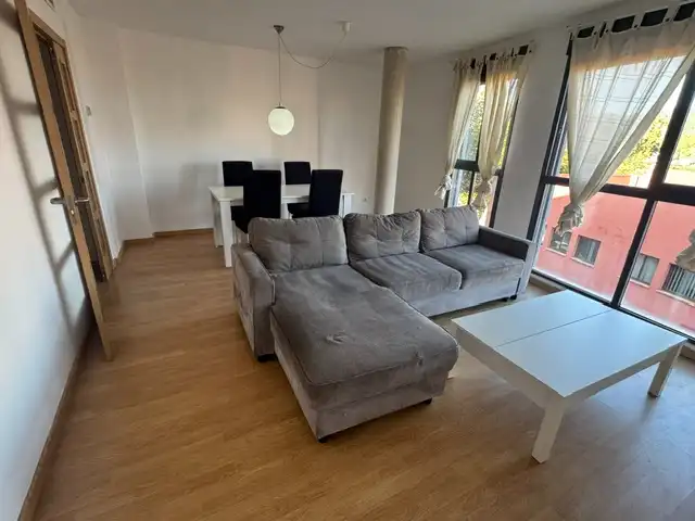 Living room of Flat for sale in L'Alcora  with Air Conditioner, Parquet flooring and Furnished
