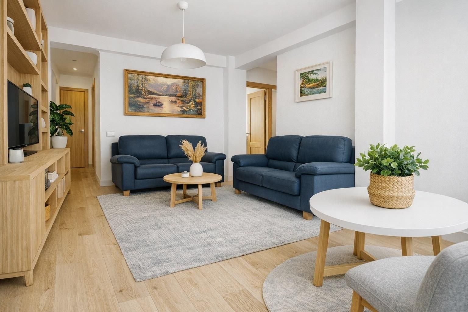 Sala d'estar de Pis en venda en Málaga Capital amb Moblat