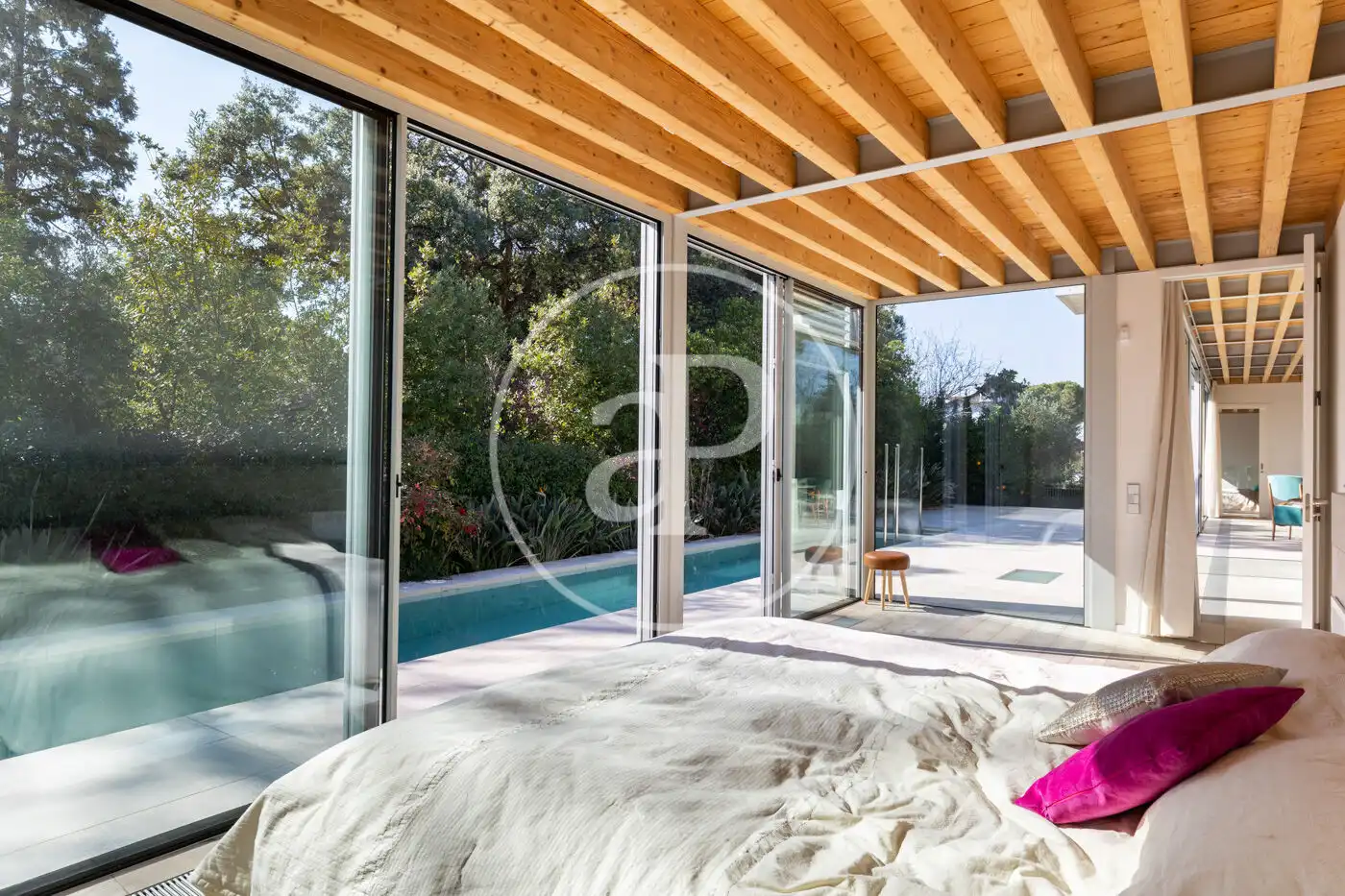 Bedroom of Houses for sale in Sant Cugat del Vallès  with Air Conditioner, Heating and Private garden