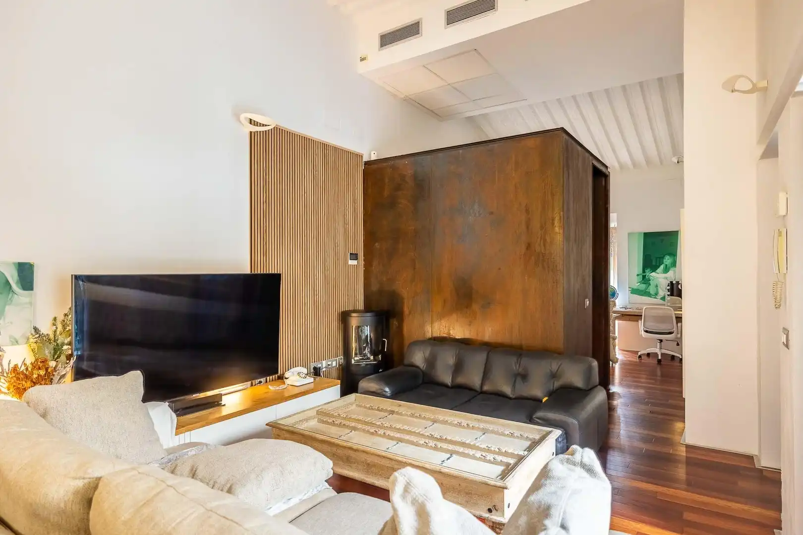 Sala de estar de Piso en venta en Sevilla con Aire acondicionado, Calefacción y Terraza