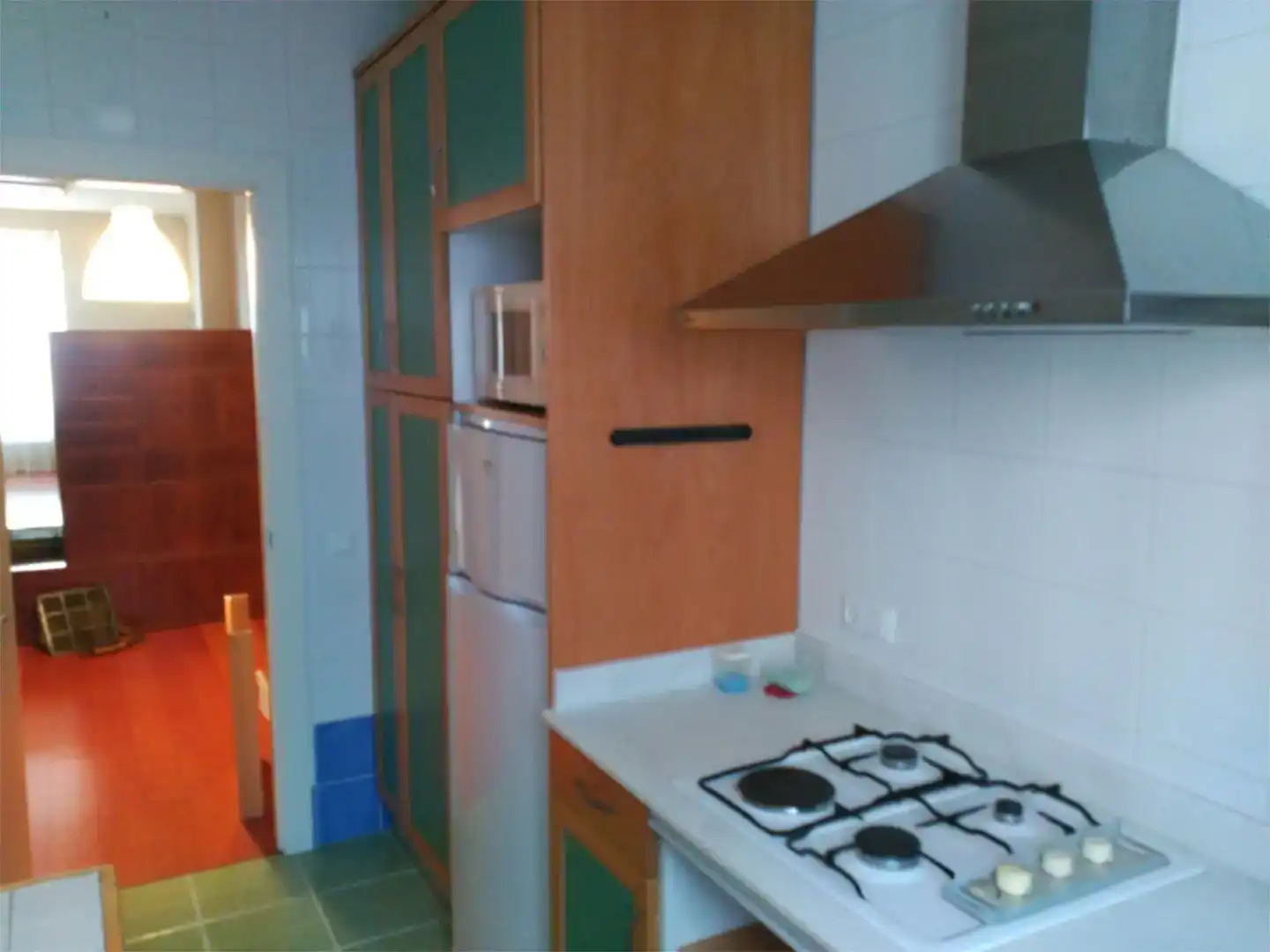 Kitchen of Flat for rent in  Valencia Capital  with Air Conditioner and Balcony