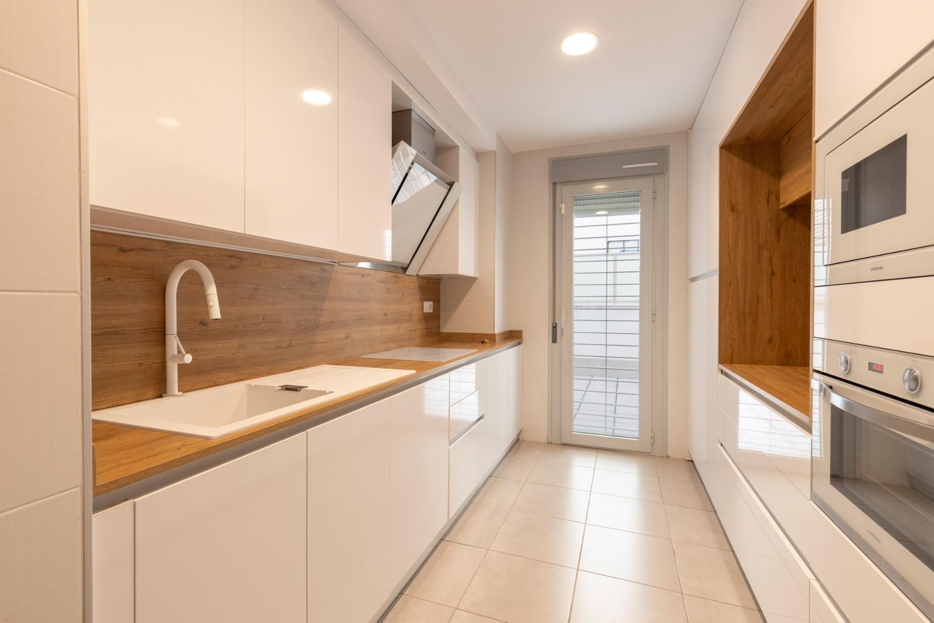 Kitchen of Flat for sale in  Granada Capital  with Air Conditioner, Heating and Private garden