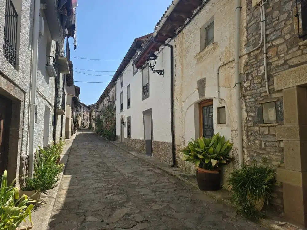 Exterior view of Houses for sale in Puente la Reina de Jaca  with Private garden