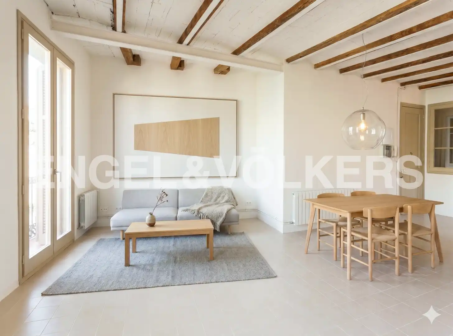Living room of Flat for sale in Barcelona  with Air Conditioner, Heating and Balcony