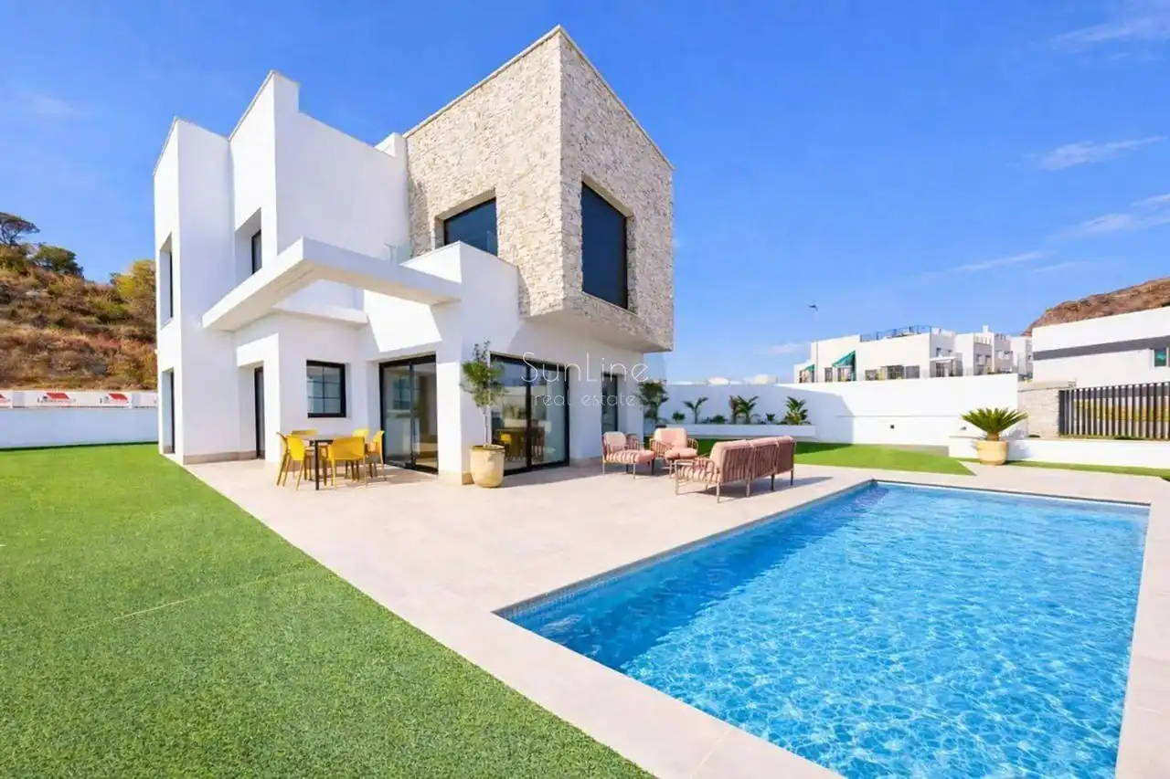 Piscina de Casa o xalet en venda en Finestrat amb Aire condicionat, Terrassa i Piscina