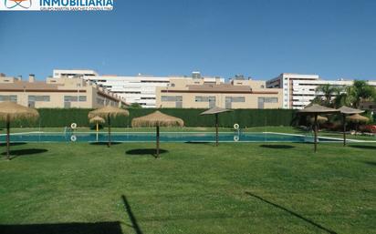 Swimming pool of House or chalet for sale in  Huelva Capital  with Air Conditioner, Heating and Private garden