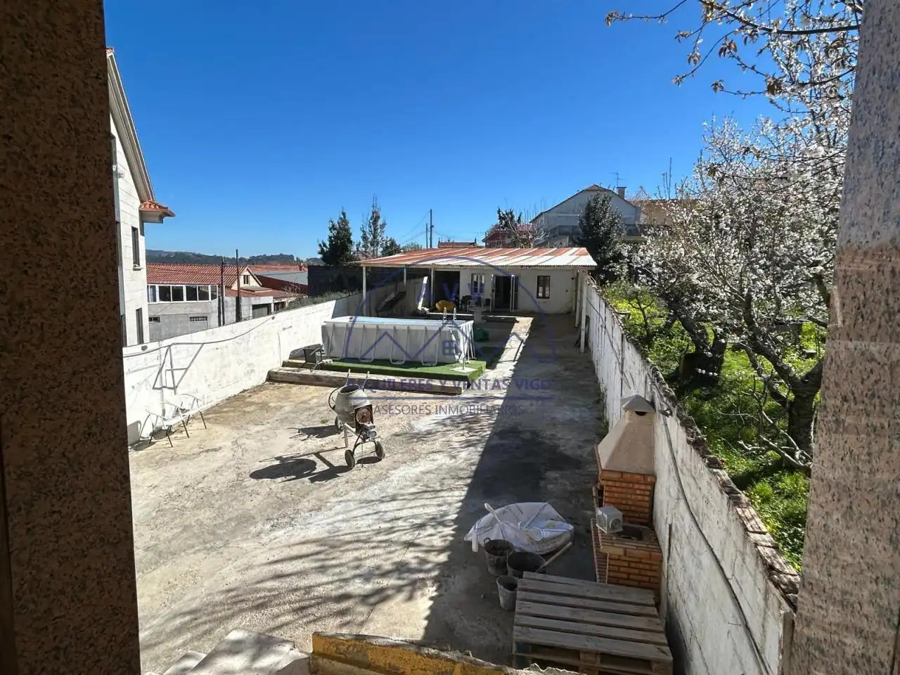 Jardín de Casa o chalet en venta en Vigo  con Calefacción, Jardín privado y Terraza
