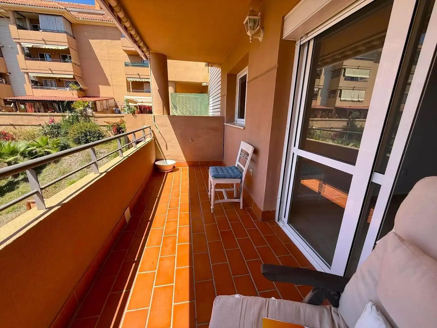 Balcony of Flat for sale in Málaga  with Heating, Private garden and Terrace