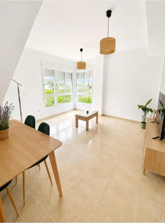 Sala de estar de Dúplex de alquiler en Beniarjó con Terraza y Amueblado