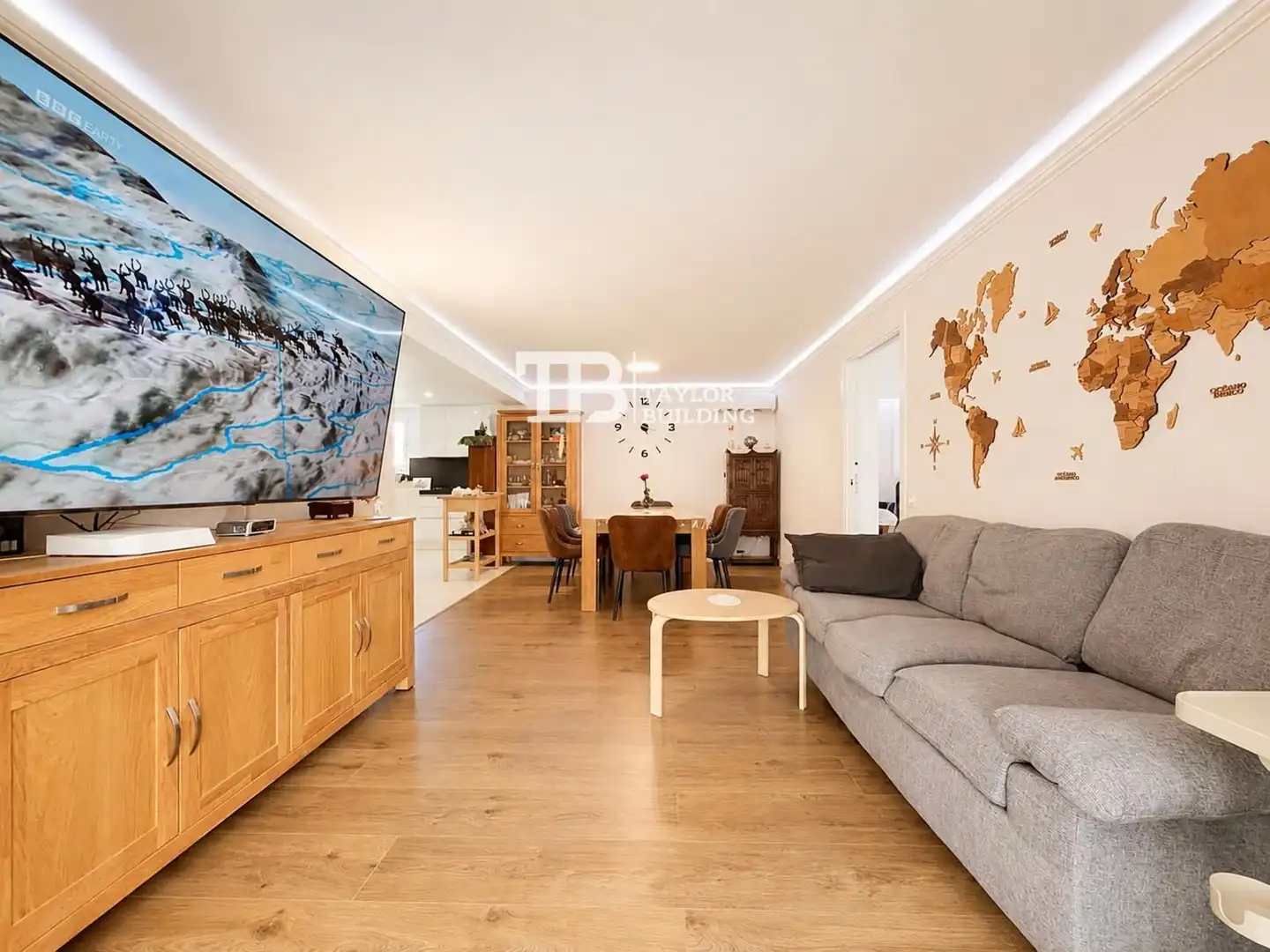Sala d'estar de Pis en venda en Calvià amb Aire condicionat, Calefacció i Parquet